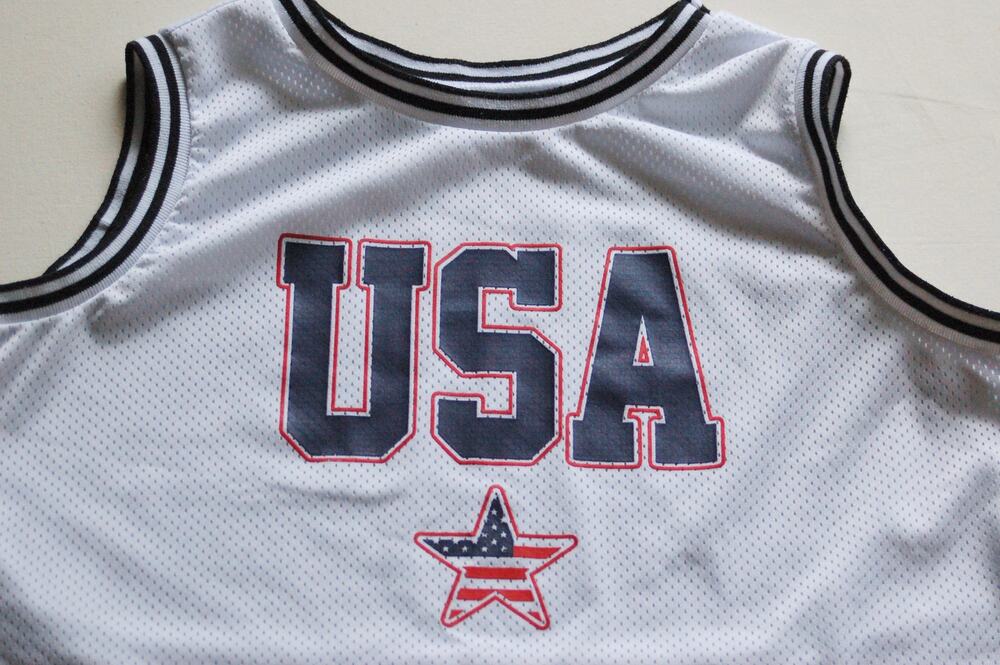 Vintage 90s USA  Mesh Cropped Jersey Tank Large